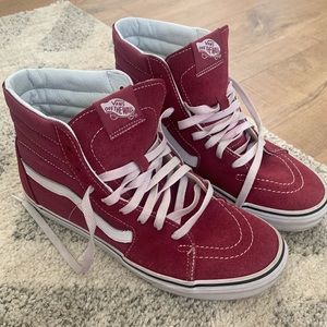 Vans Maroon Suede high top 9.5 Men’s/ 11 Women’s